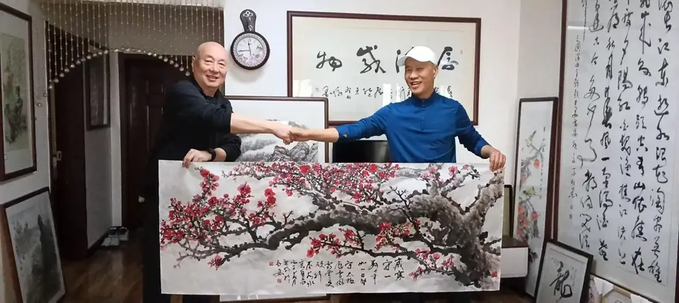 陈氏太极名家褚立京到访雷鸣书画工作室开展文化访谈交流