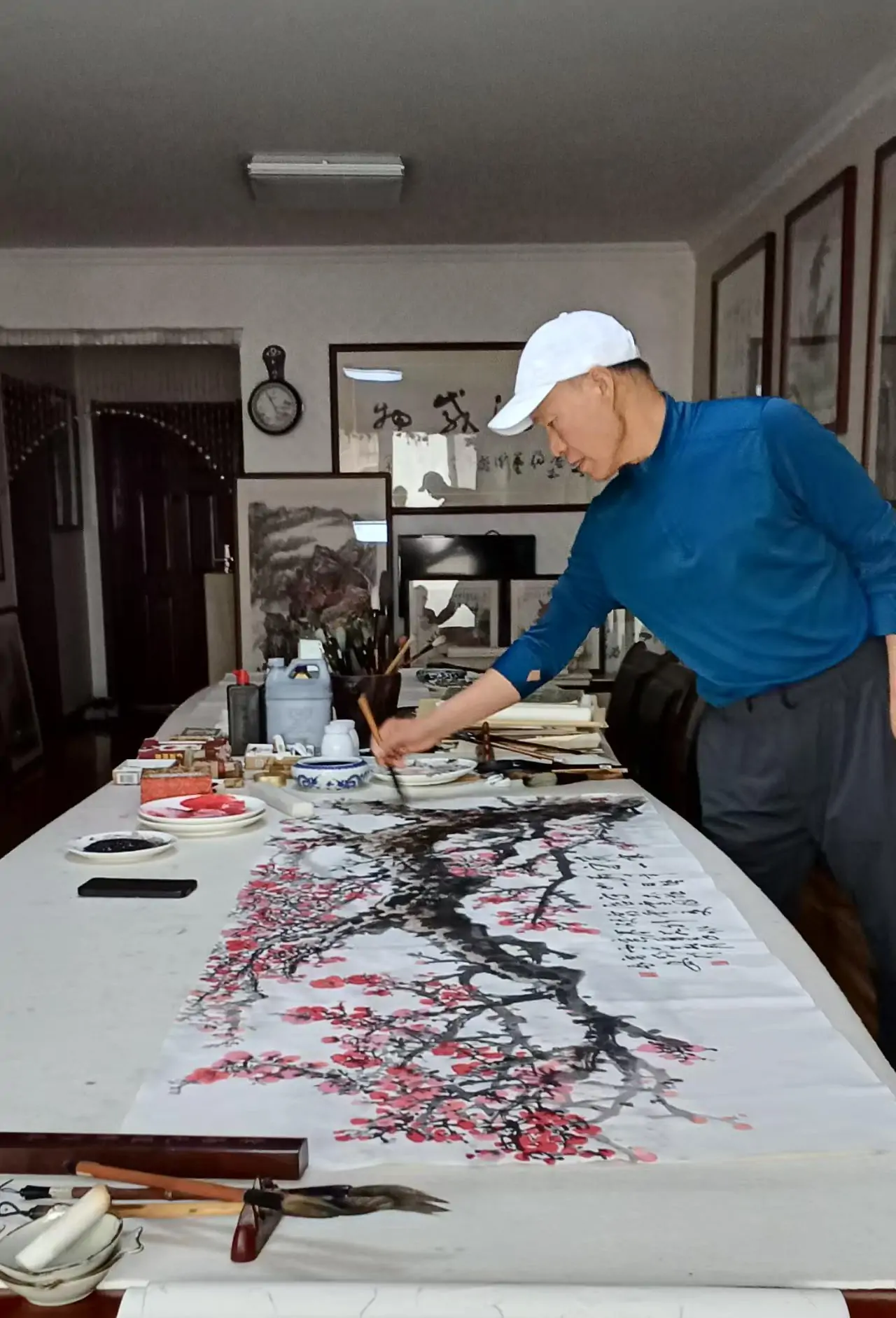 陈氏太极名家褚立京到访雷鸣书画工作室开展文化访谈交流