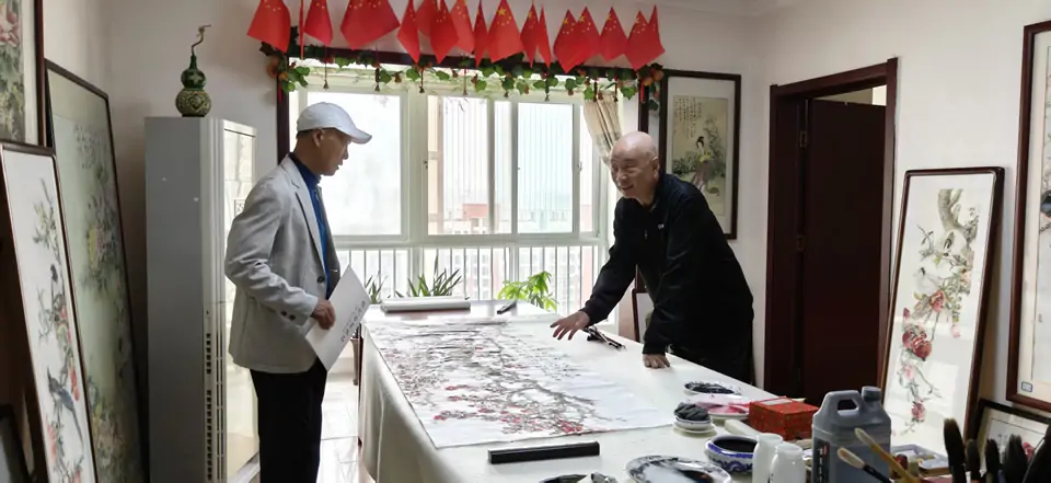 陈氏太极名家褚立京到访雷鸣书画工作室开展文化访谈交流